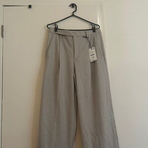 Zara Gray- Taupe Wide Leg elegant Pants